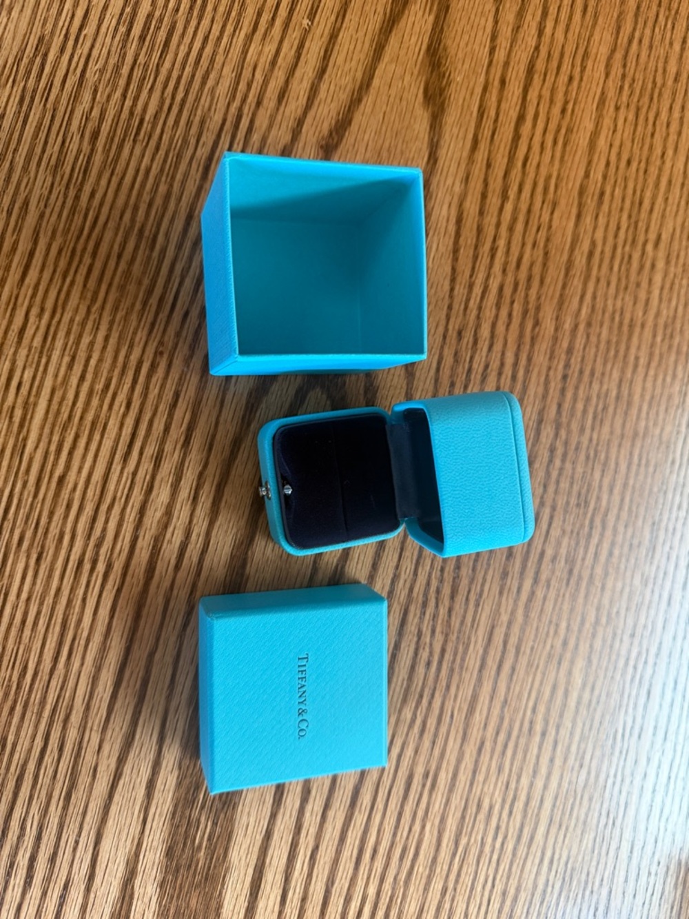 Tiffany & Co. Signature Blue Small Ring Box